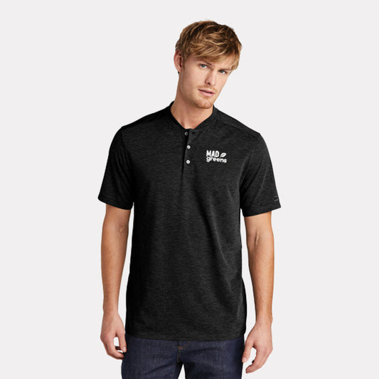 OGIO Evolutionary Henley Black Polo